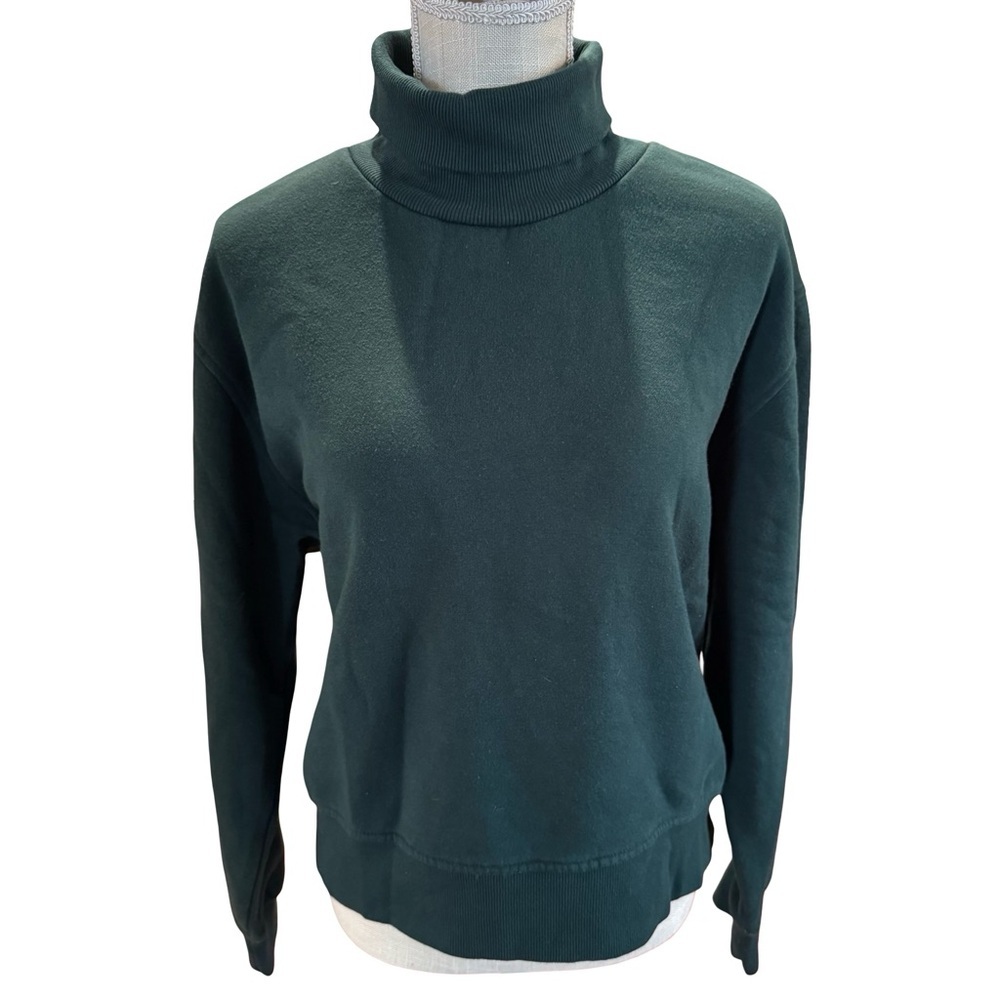 Zara Forest Green Turtleneck Sweatshirt